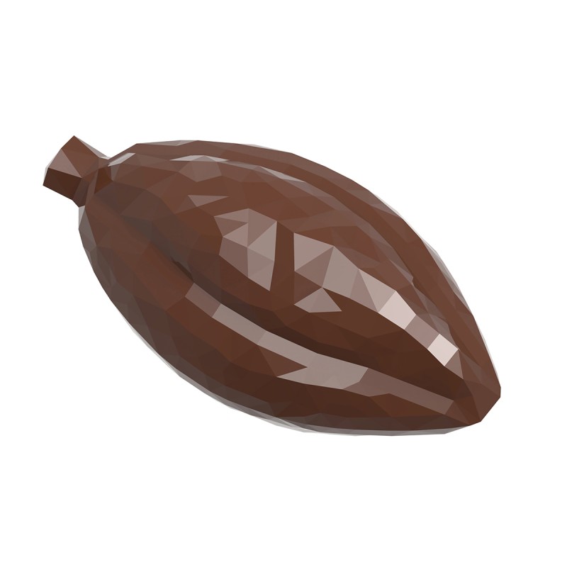 12000 CW Поликарбонатная форма для шоколада Cocoa bean facet