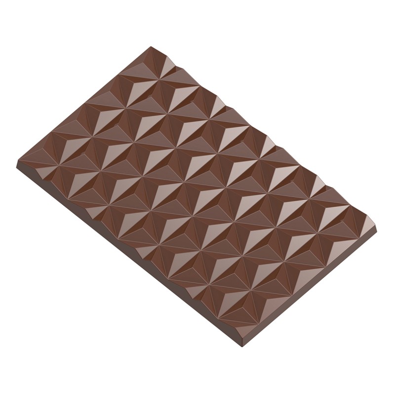 12006 CW Поликарбонатная форма для шоколада Tablet with star pattern