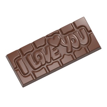 12009 CW Поликарбонатная форма для шоколада Tablet I Love You