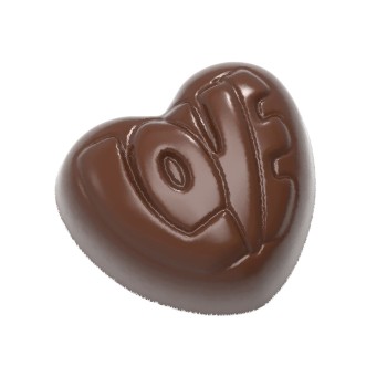 12041 CW Поликарбонатная форма для шоколада Heart Love