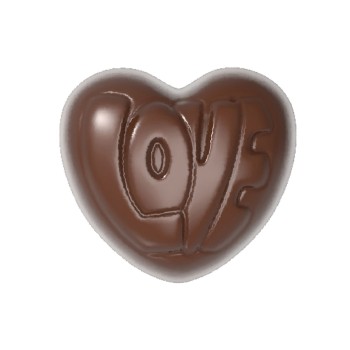 12041 CW Поликарбонатная форма для шоколада Heart Love