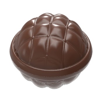 12043 CW Поликарбонатная форма для шоколада Chesterfield chocolate bomb Ø 50mm