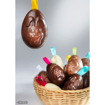 12048 CW Поликарбонатная форма для шоколада Egg funny bunny's 3 fig.