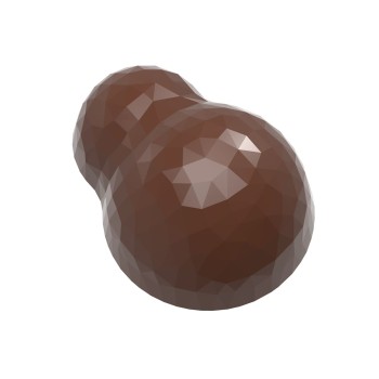 12057 CW Поликарбонатная форма для шоколада DOUBLE BUBBLE FACET