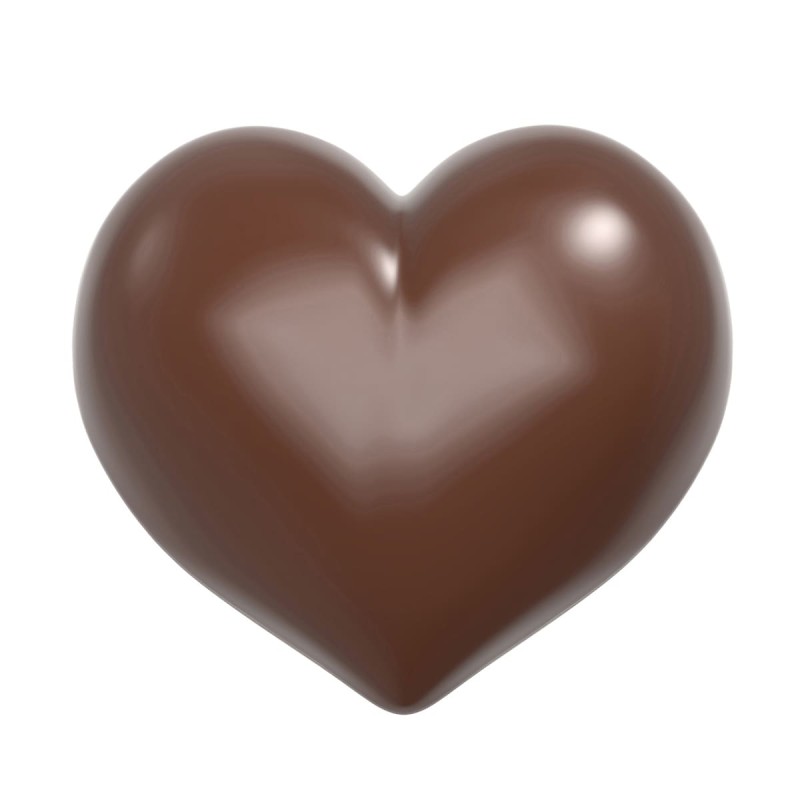 12088 CW Поликарбонатная форма для шоколада Puffy heart chocolate bomb - Nora Chokladskola