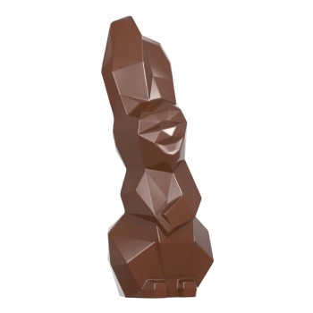 12101 CW Поликарбонатная форма для шоколада Laughing hare origami 100 mm