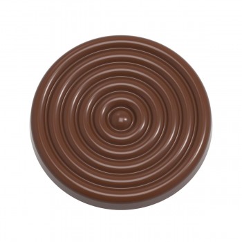 12117 CW Поликарбонатная форма для шоколада Caraque rings of saturn - Ingela Svedbro