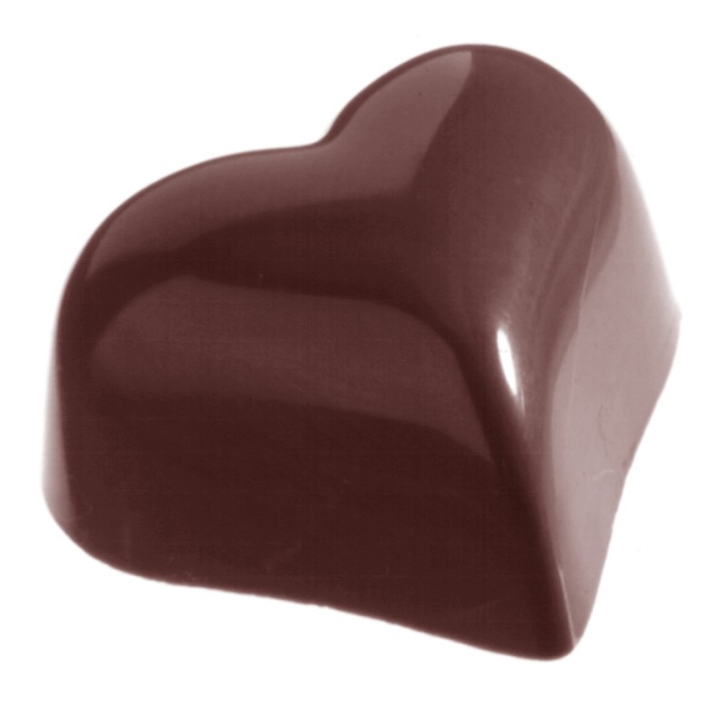 1218 СW Поликарбонатная форма для шоколада Small Puffy Heart