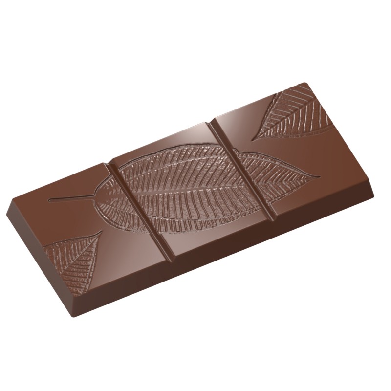 1612 CW Поликарбонатная форма для шоколада Tablet leaf