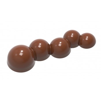 1883 CW Поликарбонатная форма для шоколада Demi-sphere bar
