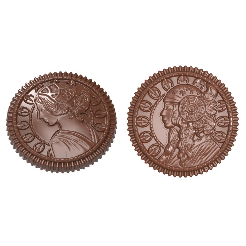 1895 CW Поликарбонатная форма для шоколада  caraque Venus & Diana 