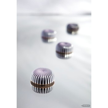 1964 CW Поликарбонатная форма для шоколада Sphere pleated & flattend