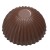1967 CW Поликарбонатная форма для шоколада Bottom part egg pleated 