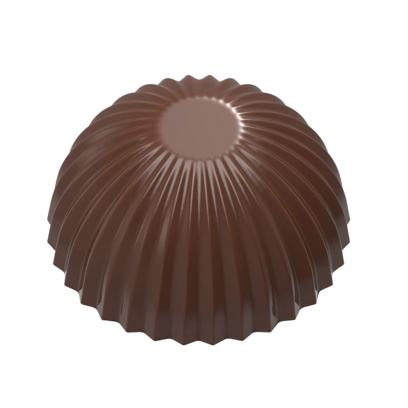 1967 CW Поликарбонатная форма для шоколада Bottom part egg pleated 